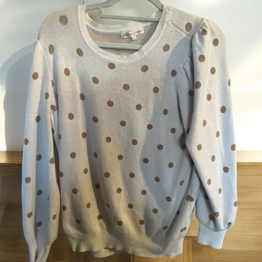 Madison Hudson XL polka dot sweater